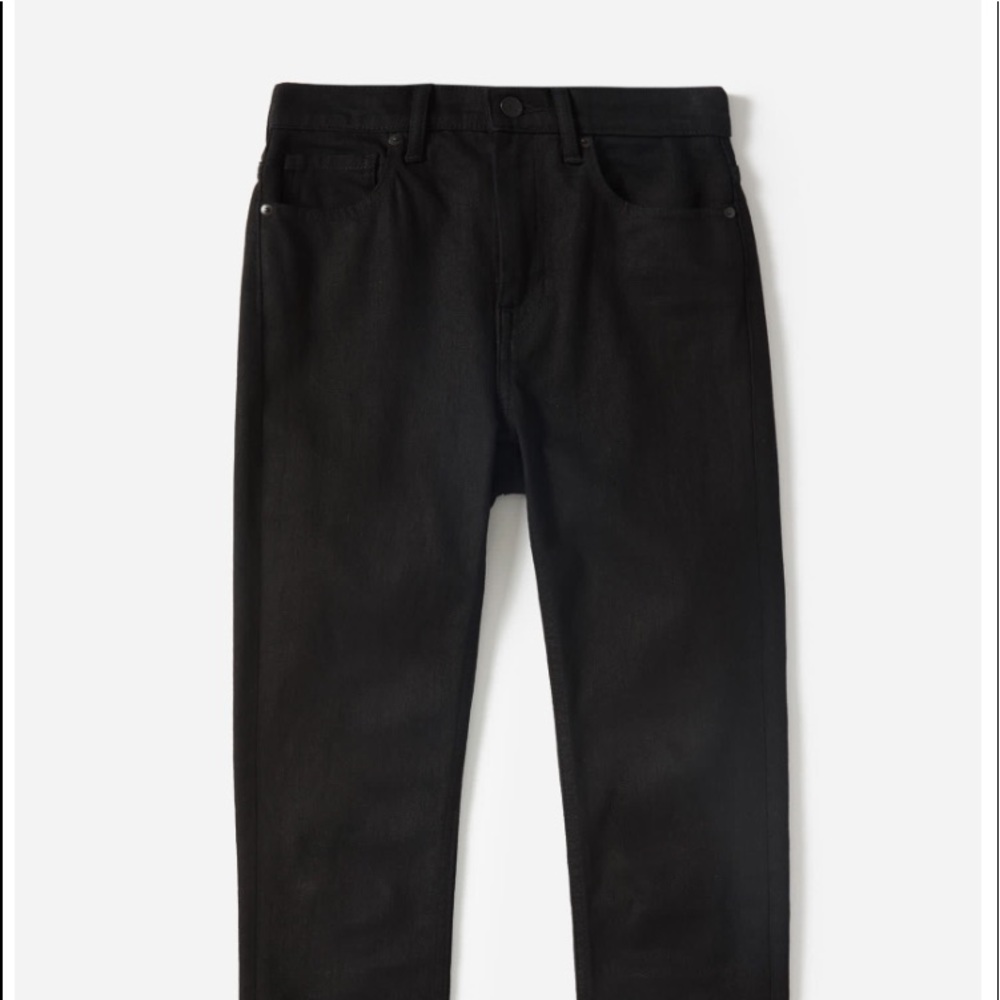 Everlane High Rise Black Skinny Jeans